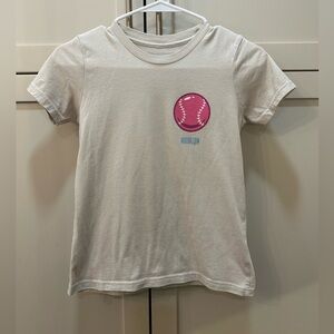 Youth Baseballism Graphic Tee with Pink Baseball- YM
